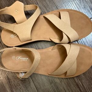 Forever Comfort tan sandals